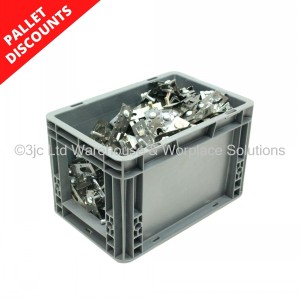 Heavy Duty Stacking Euro Box 30cm 7 Litre Open Window
